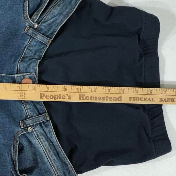 Asos Maternity Jeans Womens US Size 4 (30x31.5) Flare Leg Stretchy Belly Panel - Picture 8 of 9